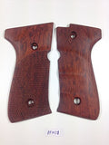 New Beretta 92 92F 92FS FS 92SB 96 M992 M9 Full Size Grips FULL SIZE Hardwood Wood Checkered Handmade #BFW01