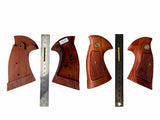 handicraftgrips New Smith & Wesson S&W N Frame Square Butt Grips Silver Medallions Checkered Finger Groove Hardwood Hard Wood Handmade Beautiful Sport for Men Birthday Newyear Nsw36