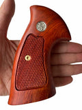 handicraftgrips New Smith & Wesson N Frame Square Butt Grips Checkered Hardwood Open Back #Nsw14