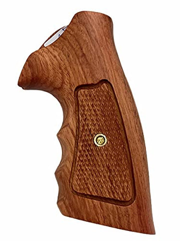 New Rossi Small Frame Square Butt Revolver Grips Checkered Hardwood Handmade #Rsw12