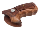 handicraftgrips NSW46## New Smith & Wesson S&W N Frame Square Butt Grips Silver Medallions Checkered Finger Groove Hardwood Wood Handmade Handcraft Sport for Men Birthday New Year
