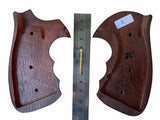 Smith & Wesson K/l Frame Square Butt Revolver Grips Hardwood Finger Groove Checkered Handmade #Ksw05
