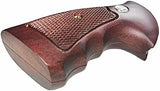 New Smith & Wesson S&W N Frame Round Butt Grips Smooth Silver Medallions Hardwood Finger Groove Open Back Birthday Newyear Sport for Men for him Special Design Handcraft #NRW05