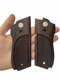 handicraftgrips New Smith and Wesson S&W Model 39, 52, 439, 539, 639, 9 Mm, Round Butt Grips Hardwood Checkered Handmade #S3W01
