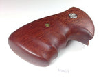 handicraftgrips New Smith & Wesson S&W N Frame Square Butt Grips Smooth Finger Groove Hardwood Wood Silver Medallions Handmade #Nsw26