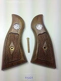 Smith & Wesson K/l Frame Square Butt Revolver Grips Hardwood Checkered Handmade #Ksw24