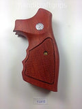 Smith & Wesson K/l Frame Square Butt Revolver Grips Hardwood Finger Groove Checkered Handmade #Ksw15
