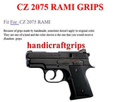 New Cz 2075 Rami Grips Checkered Hardwood Wood Handmade #Crw04