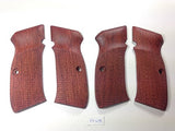 New grips Cz75 Cz85 CZ SP-01 CZ 75B 75BD CZ75B 75 B grips Full Size Hard wood Hardwood Checkered Handmade Birthday Gift Sport for Men #Cfw08