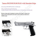 handicraftgrips TPW19## New Taurus Pt92 Pt99 Pt100 Pt101 Decocker PT pt 92 99 100 101 Checkered Finger Groove Hard Wood Grips Handmade Birthday New Year Christmas Sport for Men