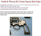 New Smith & Wesson K/L S&W K L Frame Square Butt Revolver Grips Hardwood Wood Finger Groove Smooth Handmade Beautiful Handcraft Special Design Grip Sport for Men Birthday Gift #Ksw42
