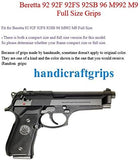 New Beretta92 Beretta 92 92F 92G 92FS FS 92SB 96 M992 M9 Full Size Grips FULL SIZE Aluminum Hand Engraved Handmade #BFL10