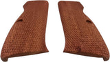 Cfw01 ## New grips Cz75 Cz85 CZ SP-01 CZ 75B 75BD CZ75B 75 B grips Full Size Hard wood Hardwood Checkered Handmade Beautiful Handcraft Sport for Men Birthday Gift by Handicraftgrips