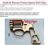 New Smith & Wesson S&W J Frame Square Butt Grips White Ivory Color S & W Smooth Resin Polymer Polyester Handmade Beautiful Handcraft Sport for Men Birthday Gift #JSR01