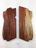 NEW Smith and Wesson S&W Model 39, 52, 439, 539, 639 , 9 Mm, Round Butt Grips Hardwood Wood Smooth Handmade Handcraft Gift Sport for men Skull birthday Newyear Christmas #S3W09