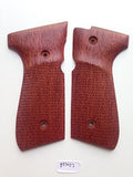 New Beretta 92 92F 92FS FS 92SB 96 M992 M9 Full Size Grips FULL SIZE Hardwood Wood Checkered Handmade #BFW07