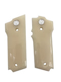 S5W18 ## New Smith and Wesson S&W Model 59, 459, 659 GRIPS, 9 mm Grips White Ivory Resin Smooth Handmade Handcraft Beautiful Fathers Day gift Sport for men Skull birthday Christmas By Handicraftgrips