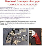 handicraftgrips RSW34## New Rossi Small Frame Square Butt Revolver Grips 67, 68, 69, 71, 351, 511, 515, 518, 720, 971,972 Finger Groove Checkered Hardwood Hard Wood Handmade Birthday Gift Sport