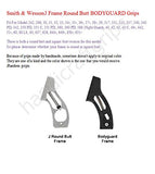 New Smith & Wesson S&w J Frame Round Butt Bodyguard Grips Checkered Hardwood Handmade #JRW06