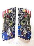 NEW Smith and Wesson S&W Model 39 52 439 539 639 9 Mm. Round Butt Grips Hardwood Wood Mother of Pearl Inlay Smooth Handmade Handcraft Gift Sport for men Man Birthday Newyear Christmas #S3M04