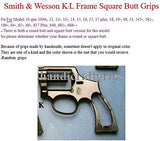 Smith & Wesson K/l K L Frame Square Butt Smooth Revolver Grips Hardwood Wood Mother of Pearl Inlay Handmade #KSM02
