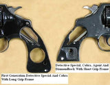 New Colt D Frame Detective Short Square Butt Colt Detective Colt Diamond Back Colt Agent grips handmade #CNW05