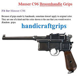 handicraftgrips New Mauser C96 Pistol Grips Hardwood Wood Broomhandle Handmade #MSW01