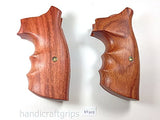 handicraftgrips New Smith & Wesson K/l Frame Round Butt Revolver Grips Hardwood Finger Groove Smootth Handmade Beautiful Sport for Men Birthday Gift #Krw48