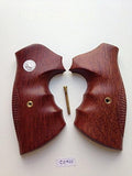 New Colt D Frame Long Square Butt Revolver Grips Police Positive Smooth Checkered Handmade #Cow02