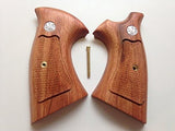 New Smith & Wesson S&w N Frame Square Butt Grips Open Back Checkered Hardwood Handmade