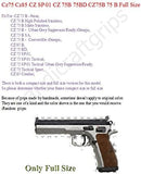 Cfw01 ## New grips Cz75 Cz85 CZ SP-01 CZ 75B 75BD CZ75B 75 B grips Full Size Hard wood Hardwood Checkered Handmade Beautiful Handcraft Sport for Men Birthday Gift by Handicraftgrips