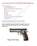 New grips Cz75 Cz85 CZ SP-01 CZ 75B 75BD CZ75B 75 B grips Lazer Full Size Hard wood Hardwood Checkered Handmade Birthday Gift Sport for Men #Cfw11