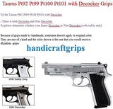 New Taurus Pt92 Pt99 Pt100 Pt101 Decocker PT pt 92 99 100 101 Hardwood Wood Checkered Grips grips Handmade #Tpw01