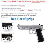 handicraftgrips New Taurus Pt92 Pt99 Pt100 Pt101 Decocker PT pt 92 99 100 101 Black Pearl Color Polymer Resin Grips Handmade #Tpr02