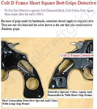 handicraftgrips CNW15## New Colt D Frame Grips Detective Short Square Butt Colt Detective Colt Diamond Back Colt Agent Engraved Smooth Hardwood Wood Handmade Beautiful Handcraft Sport for Men Gift
