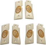 MTR01 ## New Grips for Colt Mustang Checkered pocketlite Pistol White Ivory Resin Polymer Laser Logo Handmade Handcraft beautiful Nice Birthday Gift Sport For Men Man by Handicraftgrips