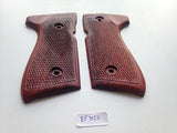 handicraftgrips New Beretta 92 92F 92FS FS 92SB 96 M992 M9 Full Size Grips Full Size Hardwood Wood Checkered Handmade #BFW06