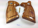New Smith & Wesson S&W N Frame Square Butt Grips Checkered Hardwood Wood Handmade #Nsw21