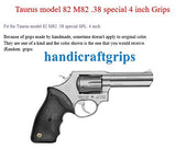 New Taurus model 82 M82 .38 special SPL. 4 inch Hardwood Wood Checkered Grips grips Handmade #Tow02