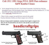 New Colt 1911 1991 Full Size Kimber Clones Springfield White Pearl Color Polymer Resin Handmade #Afr12