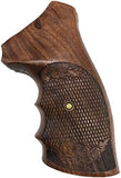 handicraftgrips GPW37## New Ruger GP100 Super Redhawk Grips Checkered Laser Flower Engraved Hard Wood Finger Groove Handmade Birthday Newyear Christmas Gift Sport for Men Fathers Day Handcraft