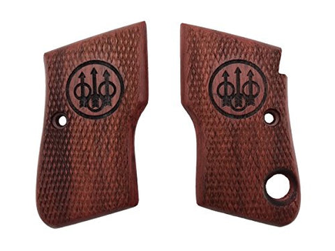 B9W07 ## New Beretta 950 950B 950BS .22 Short .25 ACP Cut Out for Safety with safety cut grips Hard Wood Laser Logo handmade handcraft beautiful Gift Birthday Christmas Newyears by Handicraftgrips