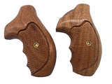 handicraftgrips T2W02## New Taurus Model 85 856 M 85 M85 M856 .38 Special 2" 2 inch Grips Hard Wood Checkered Finger Groove Handmade Handcraft Birthday Gift Fathers Day Sport for Men Man Design