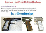New Browning High Power Hp Grips Smooth Black Pearl Color Polymer Resin Handmade #Bhr01