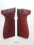 handicraftgrips New Beretta 92 92F 92FS FS 92SB 96 M992 M9 Full Size Grips Full Size Hardwood Wood Checkered Handmade #BFW06