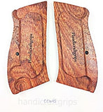 New Cz75 Cz85 CZ 75 85 Grips Cz 75/85 Compact Size Hardwood Wood Checkered Finger groove Handmade CZ P-01 CZ P-06 Beautiful Laser Lazer Skull Handcraft Sport for Men Birthday Gift #Ccw45