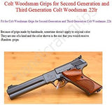 handicraftgrips WMW07## New Left Hand Colt Woodsman Grips for Second Generation and Third Generation .22lr 2nd 3nd 2G 3G Hard Wood Checkered Handmade Sport Birthday Newyear Christmas