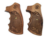 handicraftgrips JSW09## New Smith & Wesson S&w J Frame Square Butt Grips Checkered Engraved Laser Hard Wood Handmade Handcraft Beautiful Skull Newyear Christmas Birthday Gift Sport for Men