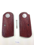 New Colt 1903 1908 Colt 1903 .32 ACP 1908 .38 ACP Pocket Hammerless Grips Silver Medallion Checkered Hardwood Wood Handmade Birthday Gift Sport For Men #C3w06