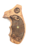 RRW05 ## New Grips Rossi small frame round butt grips R352 R461 R462 six shot in .38 Special or .357 Magnum Grips Checkered Hardwood Hard Wood Handmade Birthday Gift by handicraftgrips